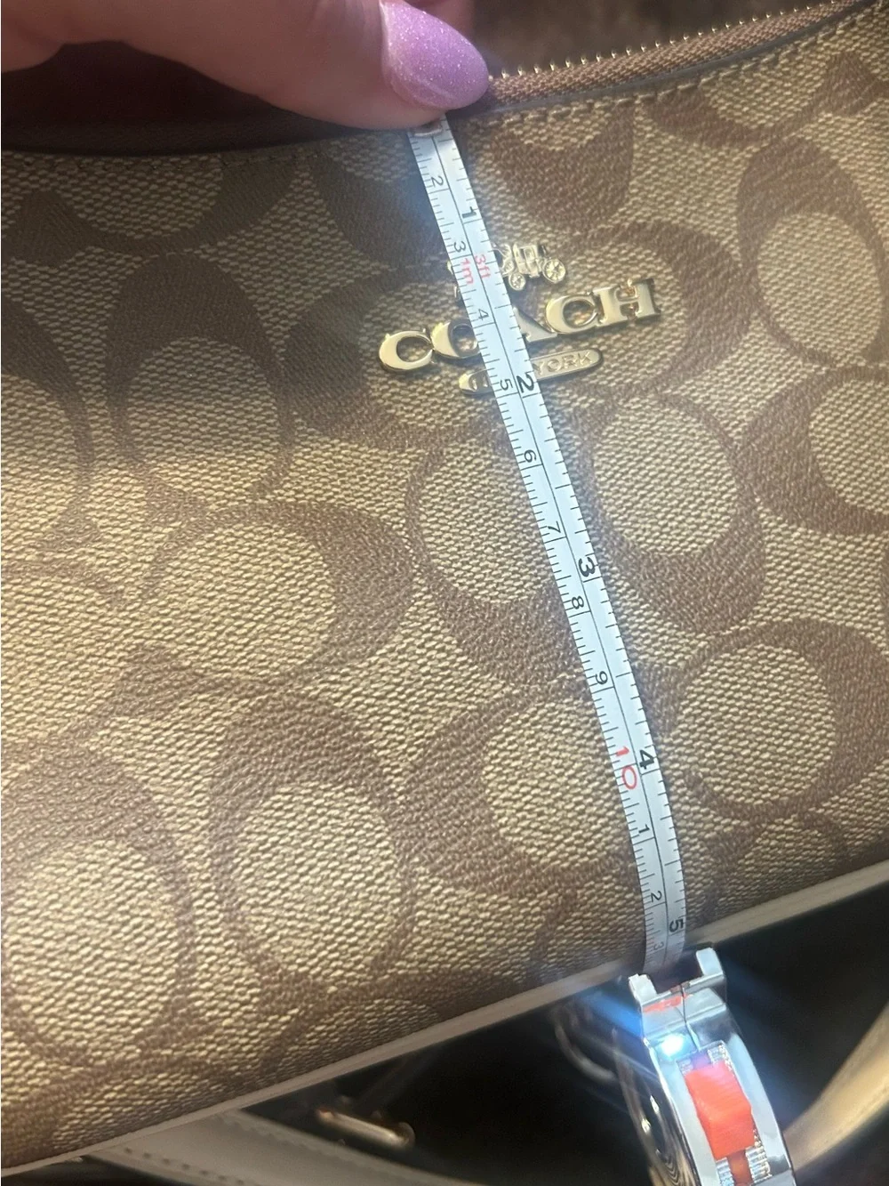Sold Coach Signature Teri Bag & Wallet
